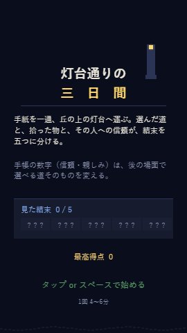 灯台通りの三日間