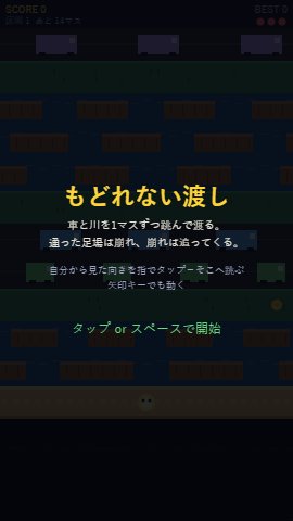 もどれない渡し