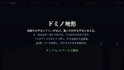 ドミノ地形