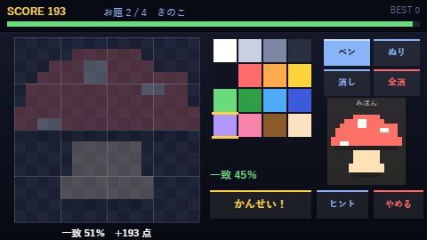 ドット絵 なぞり工房